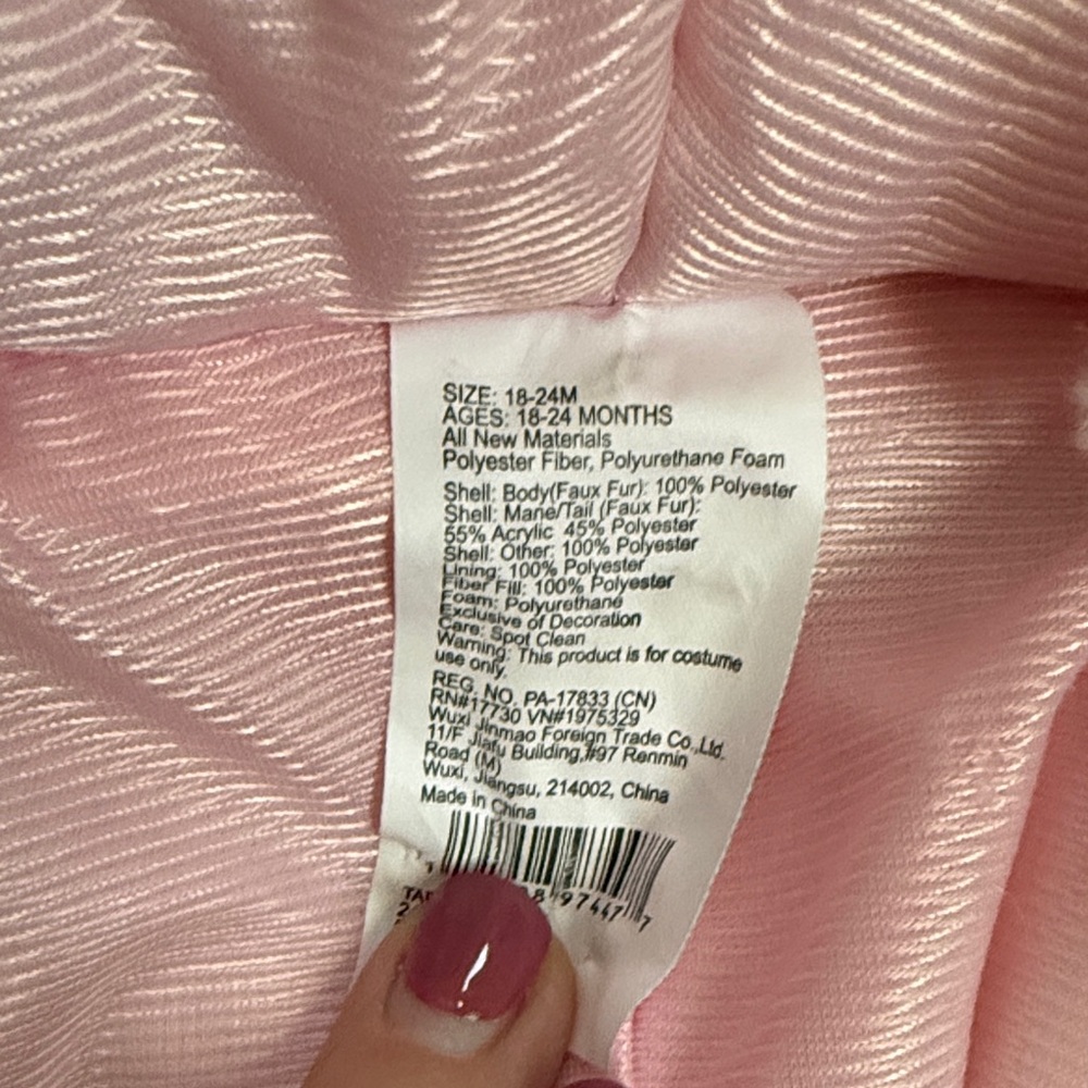 Target Kids Unicorn Costume - Pastel Rainbow (Pink Hood) - Picture 3 of 8